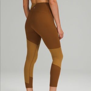Lululemon nulu high rise color block tight 25” size 4